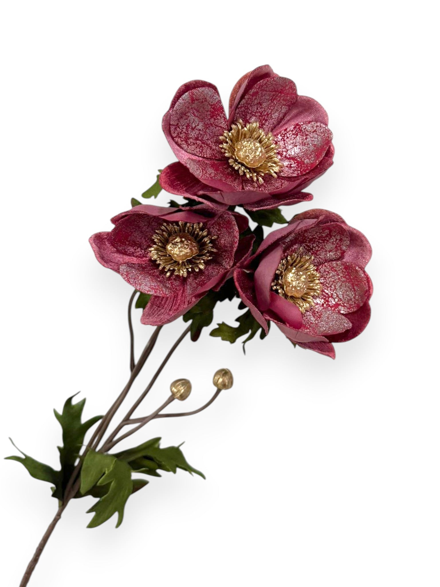 29" Luxury Velvet Anemone Spray