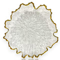 Glass Charger Plate – Clear Coral
