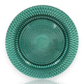 Glass Charger Plate – Turquoise Prism