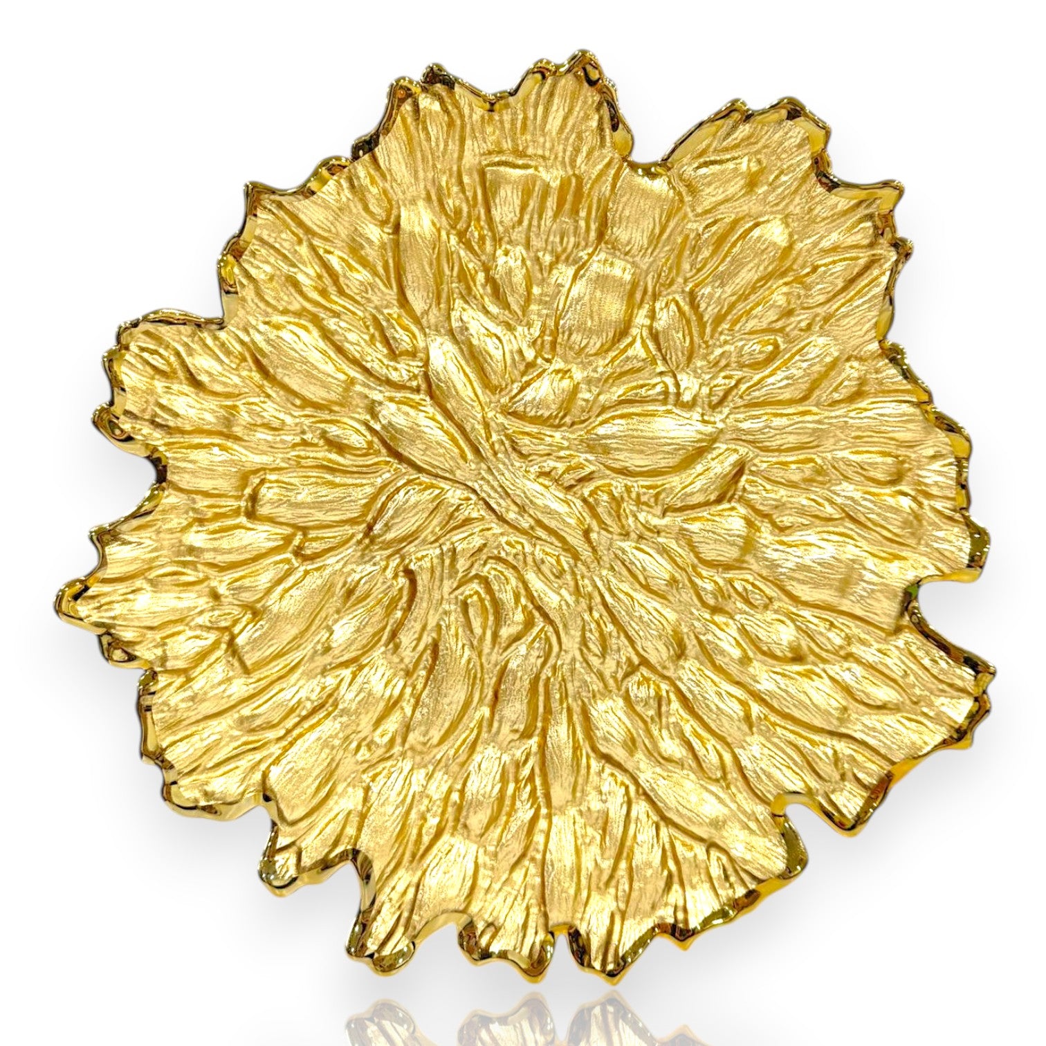 Glass Charger Plate – Pearl Coral