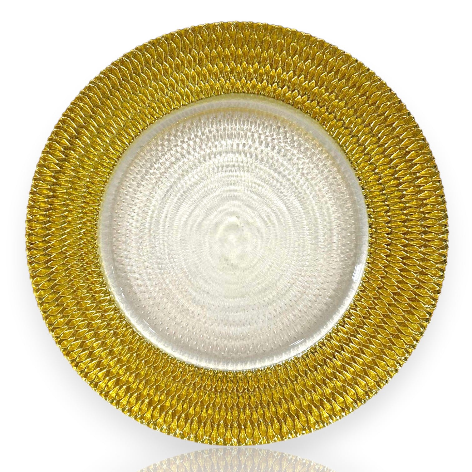 Glass Charger Plate – Fish scale