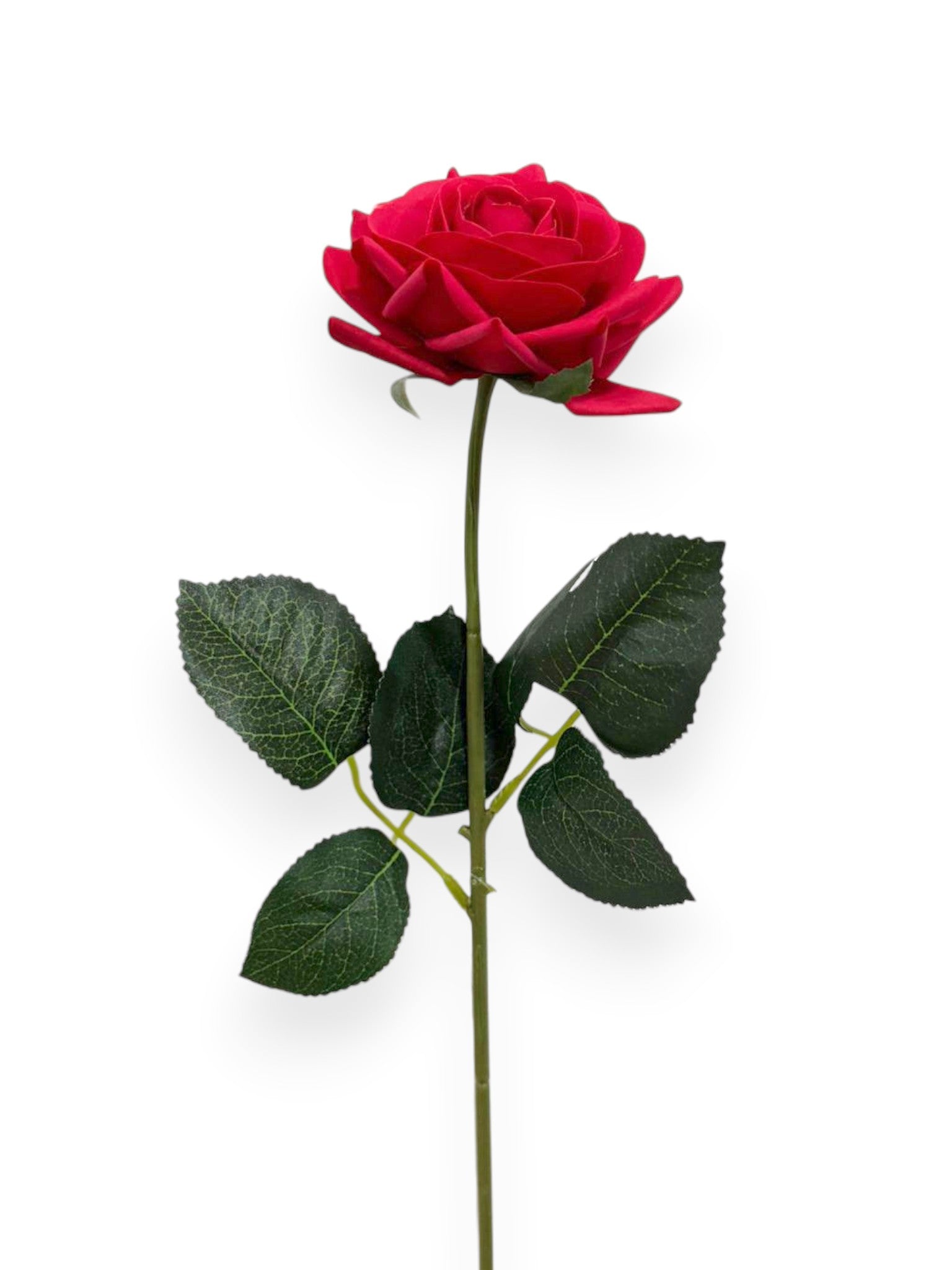 Natural Touch Single Rose Stem 17"