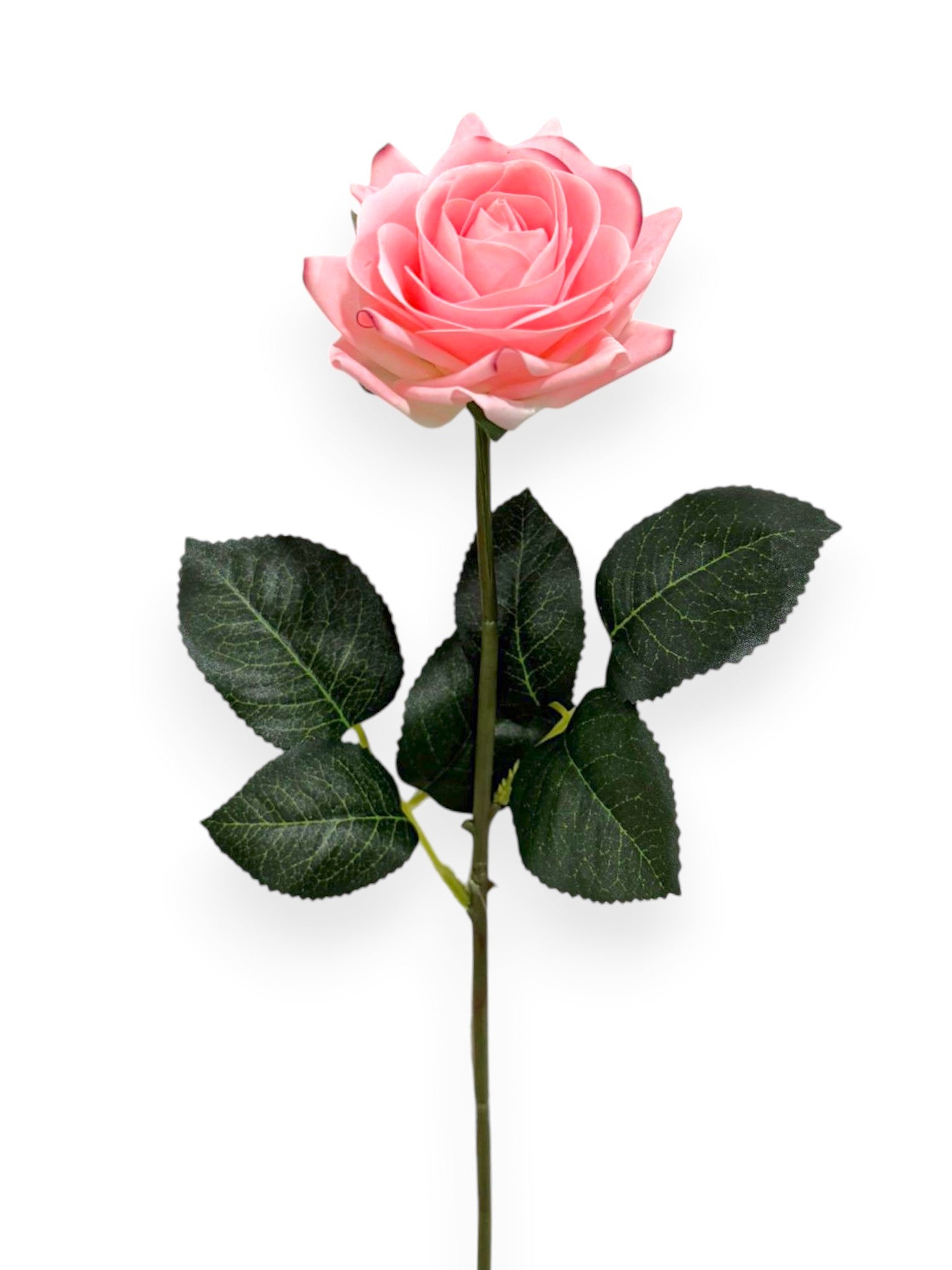 Natural Touch Single Rose Stem 17"