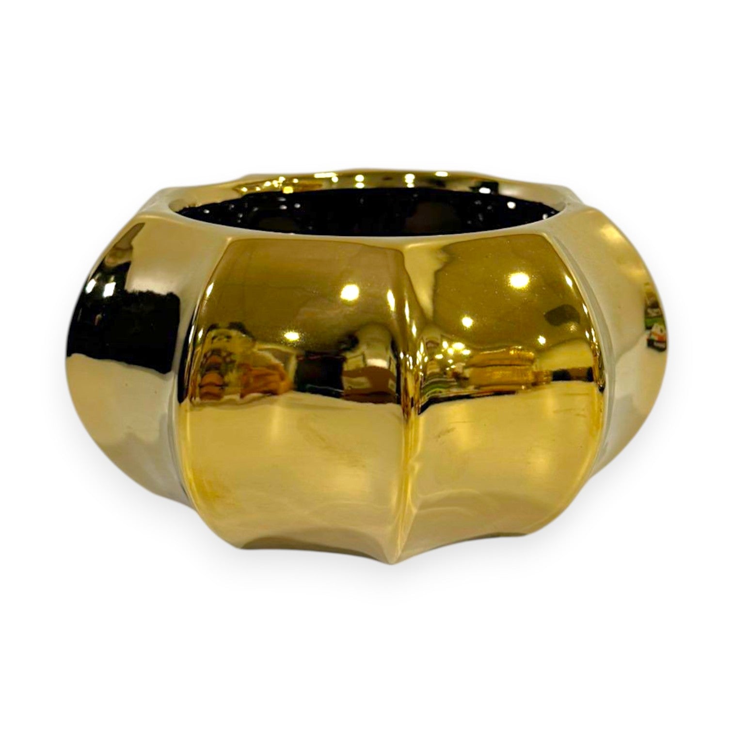 Ceramic Bowl Vase 7"