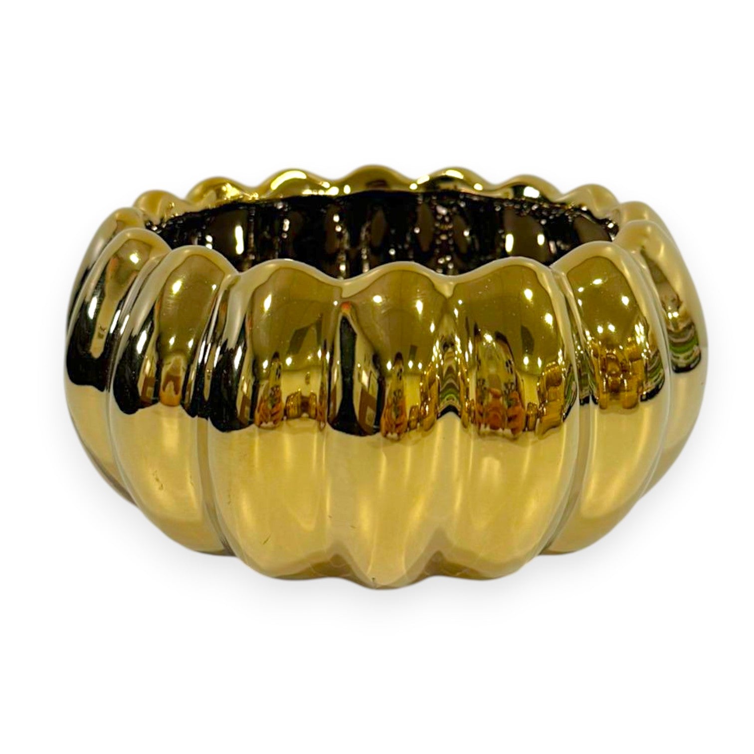 Ceramic Bowl Vase 7"