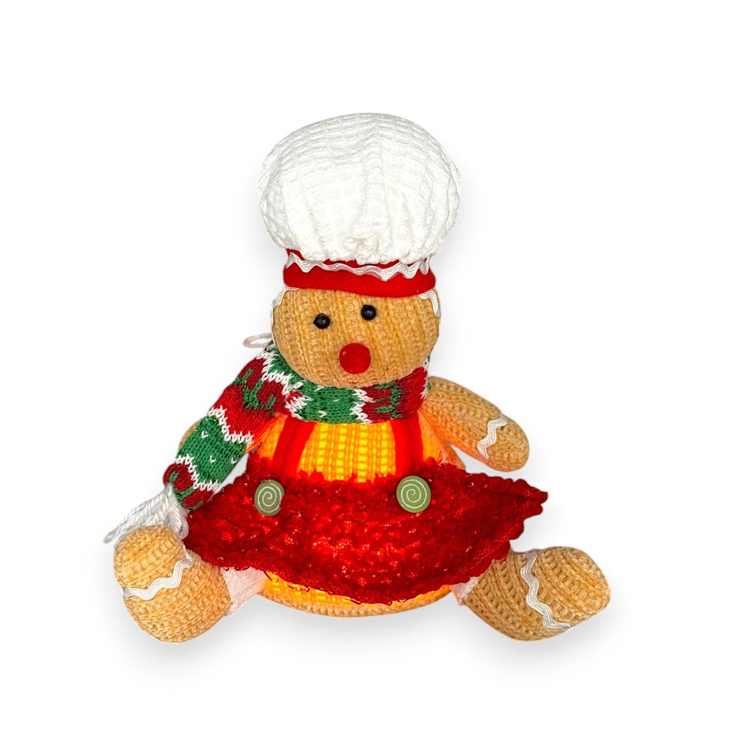 GINGERBREAD PLUSH 8" W/LIT