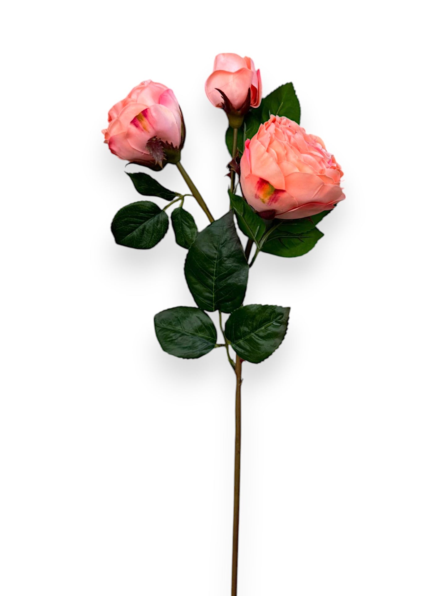 REAL TOUCH ROSEX2+BUD SPRAY 21"