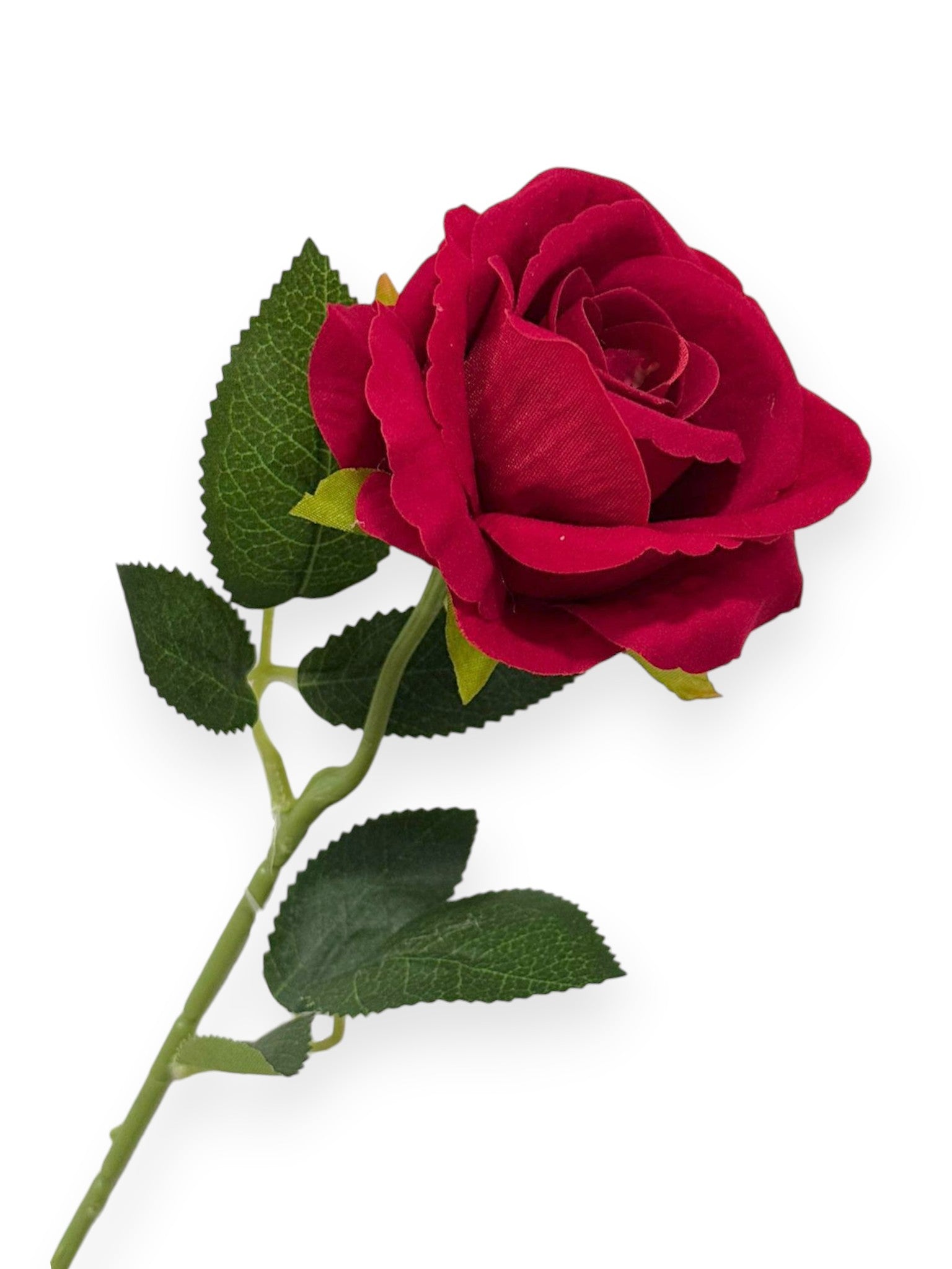 VELVET ROSE STEM 16"