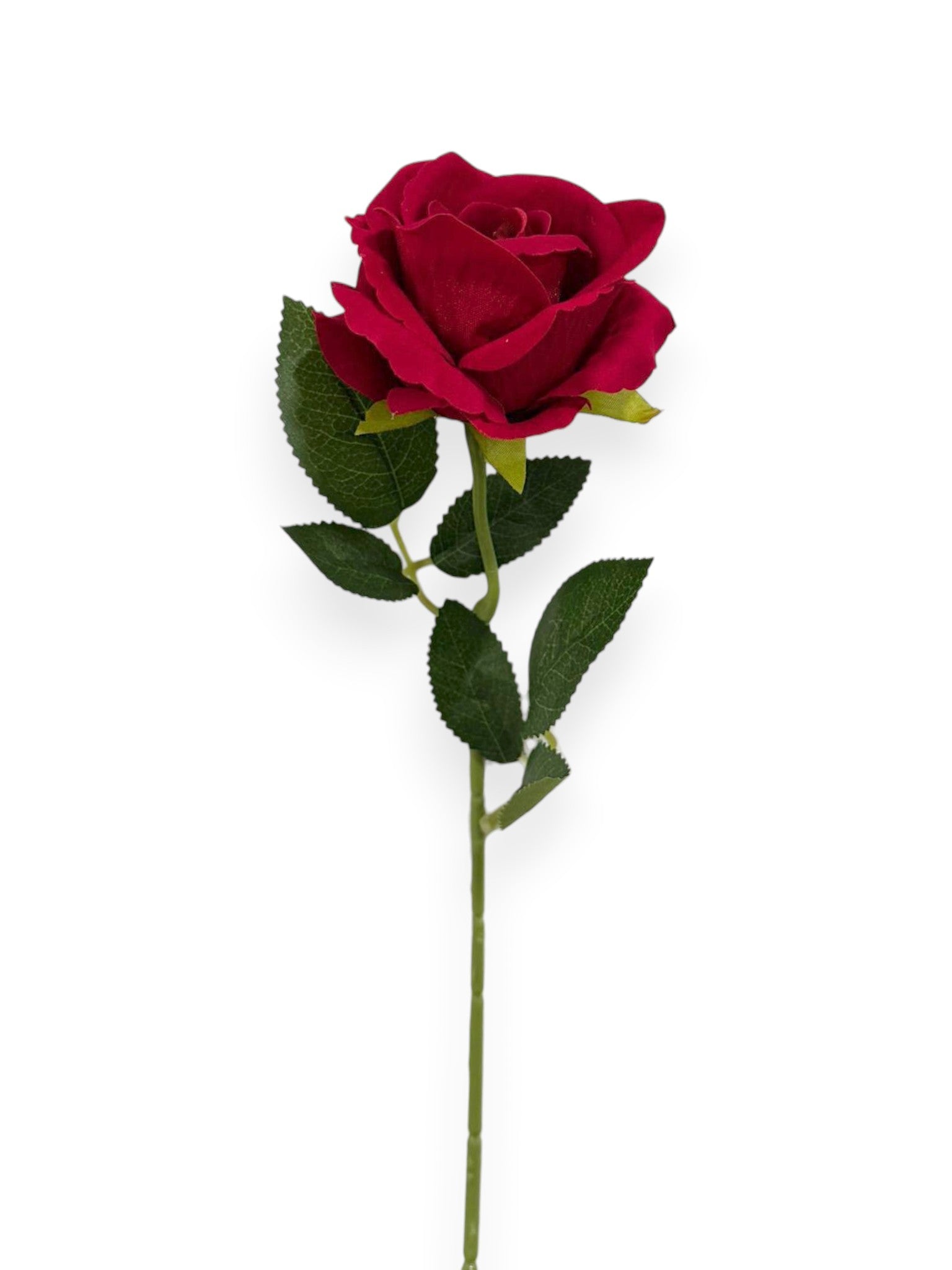 VELVET ROSE STEM 16"