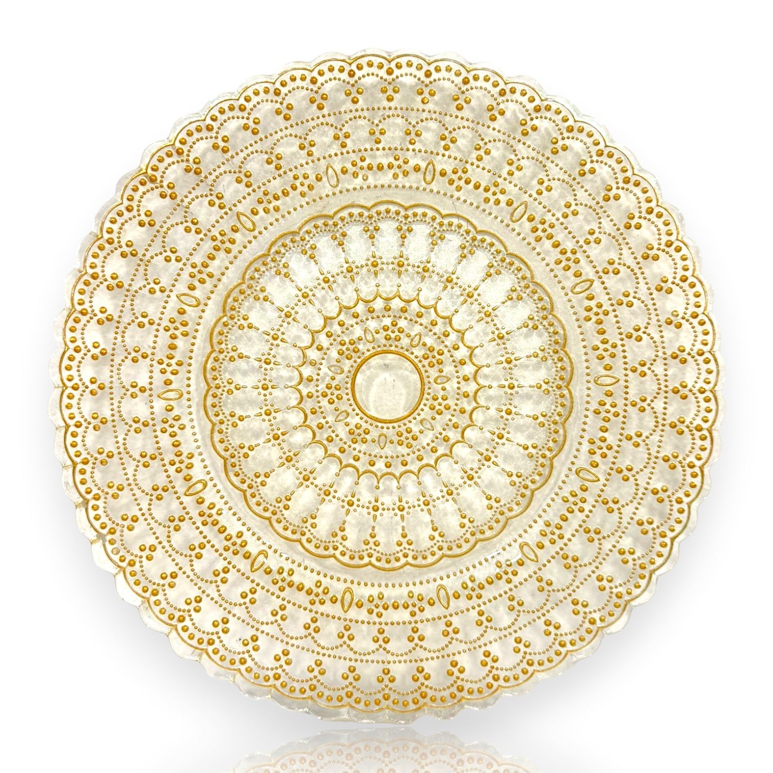 Glass Charger Plate –  Mandala