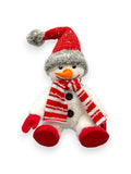 SITTING SNOWMAN 10"