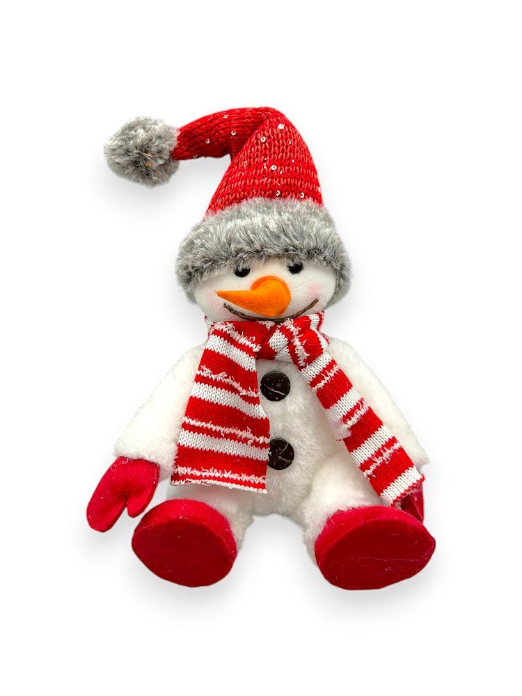 SITTING SNOWMAN 10"