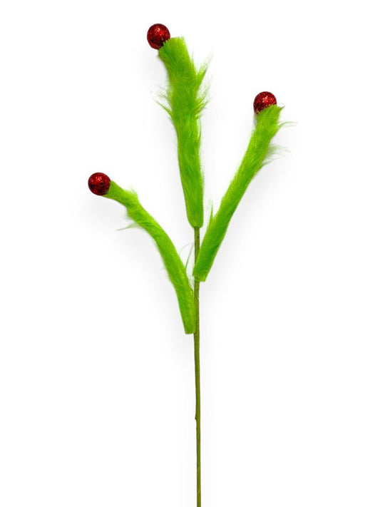 Fuzzy Grinch Stem 24"