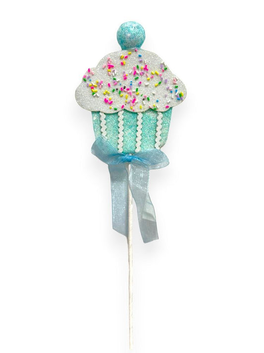 Sprinkle Cupcake Pick 12"