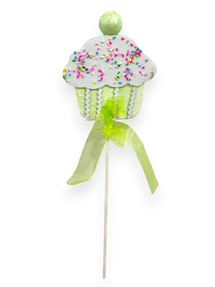 Sprinkle Cupcake Pick 12"