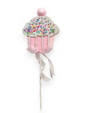 Sprinkle Cupcake Pick 12"