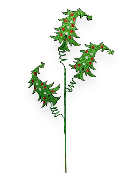 Curly Tree Glitter Stem 24"