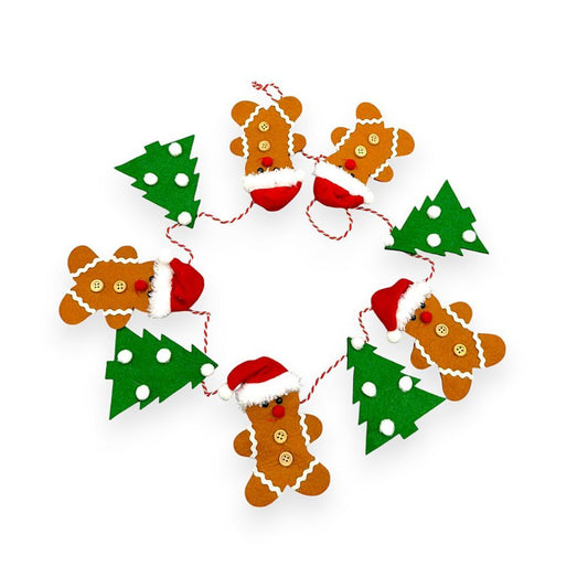 GINGERMAN TREE GARLAND 4FT