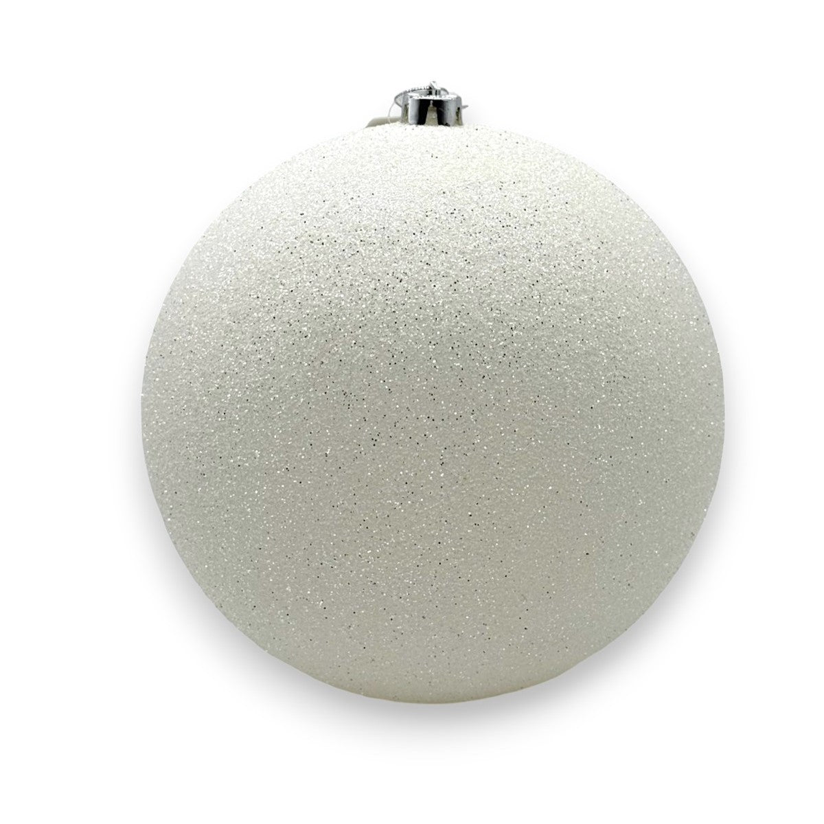 XMS WHITE GLITTER BALL