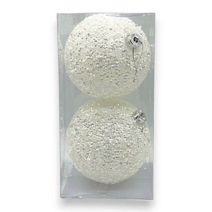 XMS WHITE SEQUIN BALL