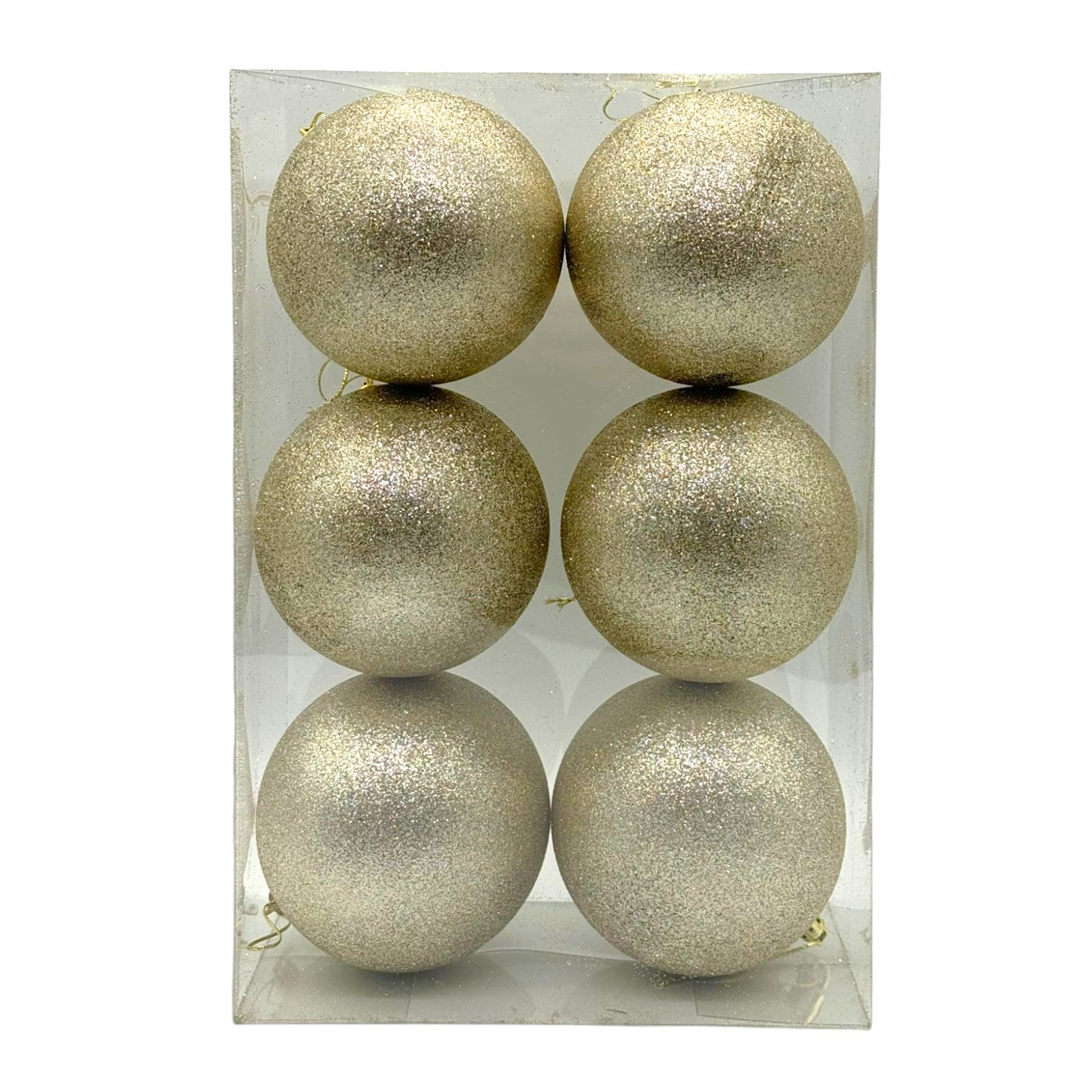 GLITTER  BALL 100MM 6PC/BX