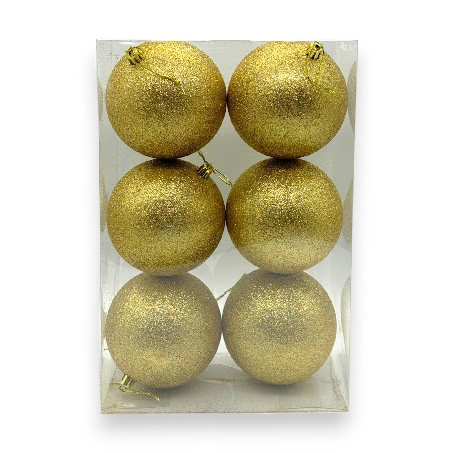 GLITTER  BALL 100MM 6PC/BX