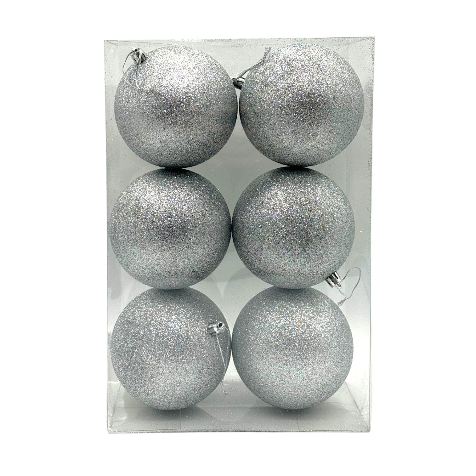 GLITTER  BALL 100MM 6PC/BX