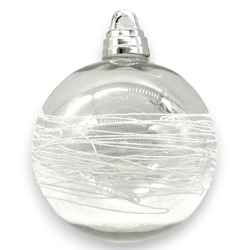 XMS BALL CLEAR WITH GLITTER