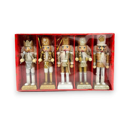 NUTCRACKER 5" 5PC/BX GOLD