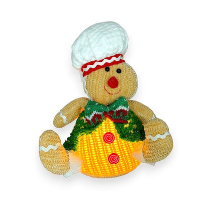 GINGERBREAD PLUSH 8" W/LIT