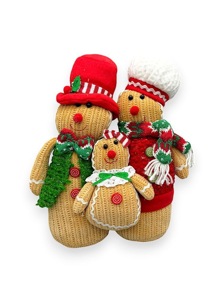 GINGERBREAD FAMILY 12"