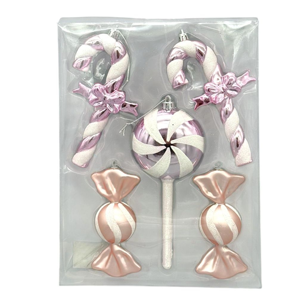 Candy Cane & Lollipop Set 5PC/Box