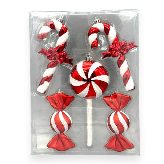 Candy Cane & Lollipop Set 5PC/Box
