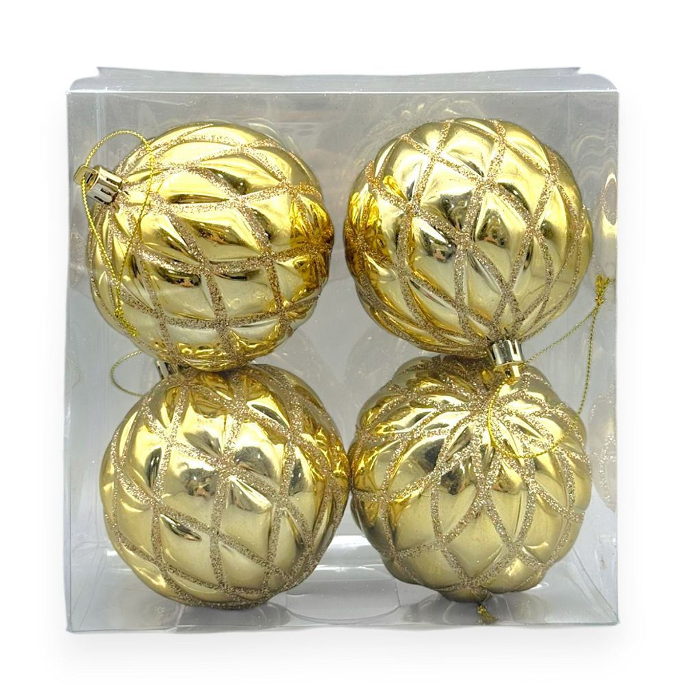 Christmas Ball Ornaments 4PCS/Box