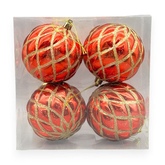 Christmas Ball Ornaments 4PCS/Box