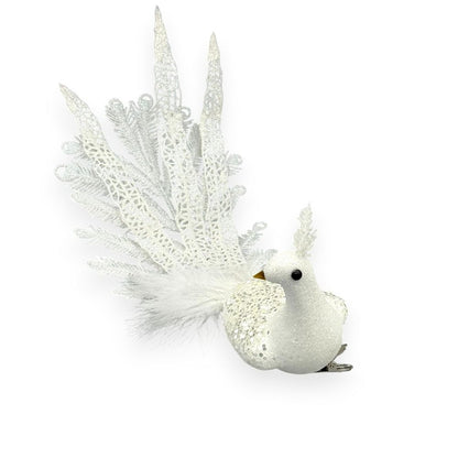Peacock With Feather Tail Clip-On 12"