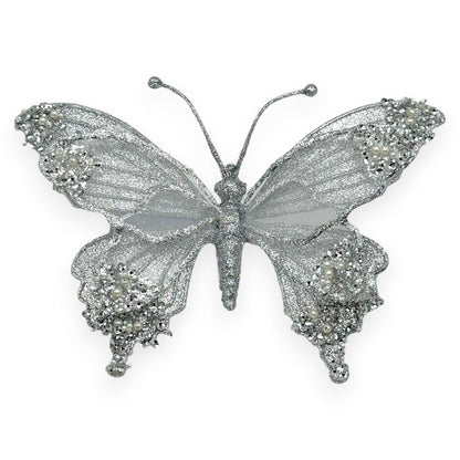 Glitter Butterfly Clip-On 9"