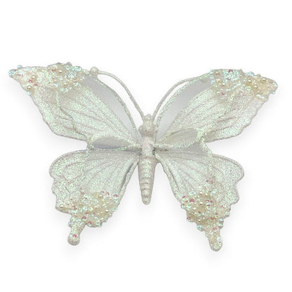 Glitter Butterfly Clip-On 9"