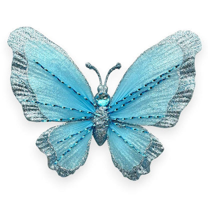 Glitter Butterfly Clip-On 9"
