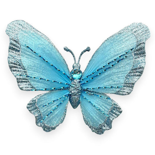 Glitter Butterfly Clip-On 9"