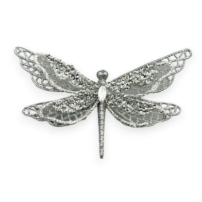 Glitter Dragonfly Clip-On 6"