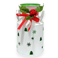 Holiday Milk Can Decor 9.75"