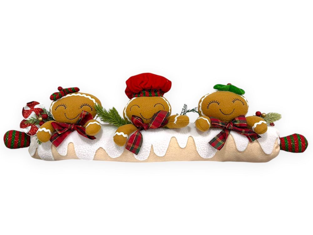Gingerbread Family Log 22"