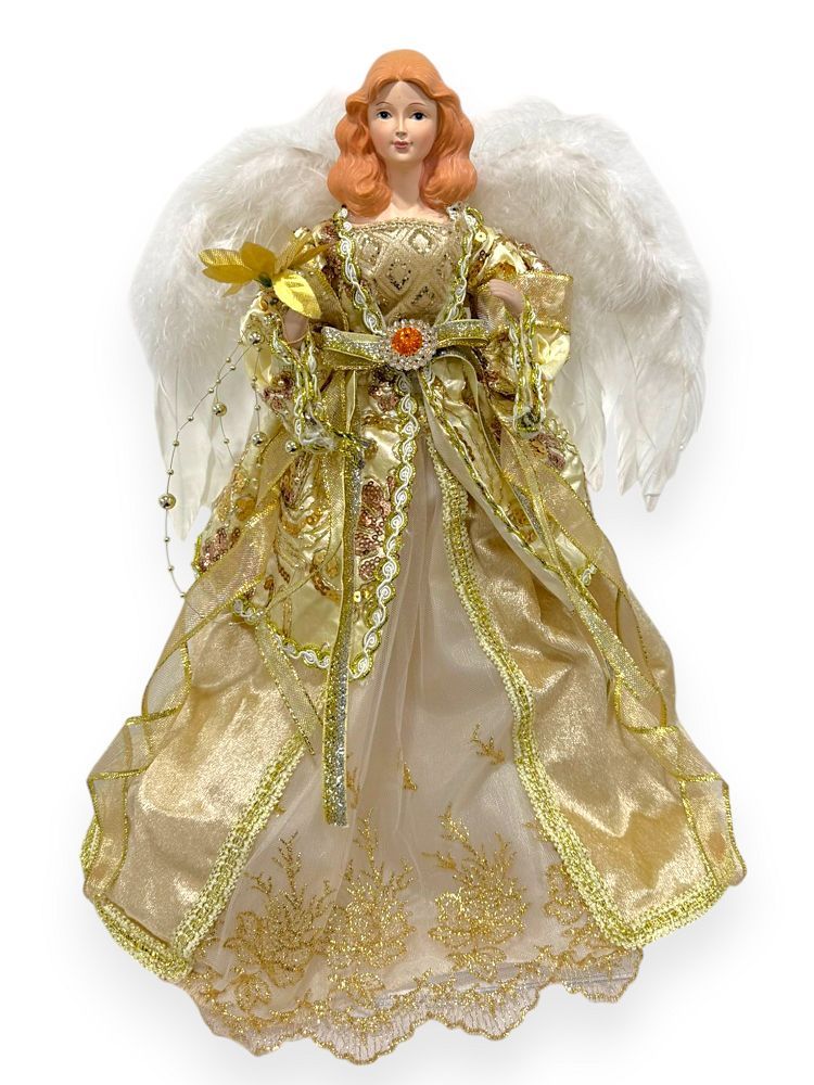 Gold Angel Tree Topper 16"