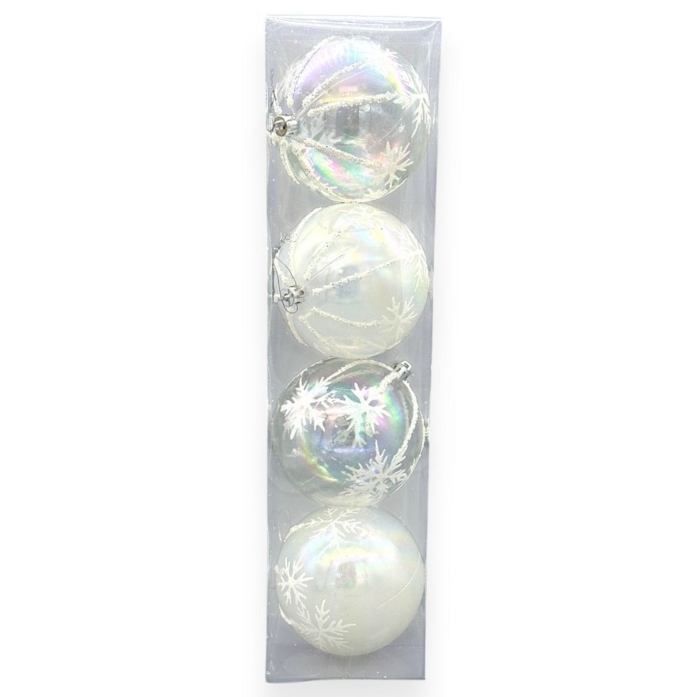 Iridescent Snowflake Ornament 4"