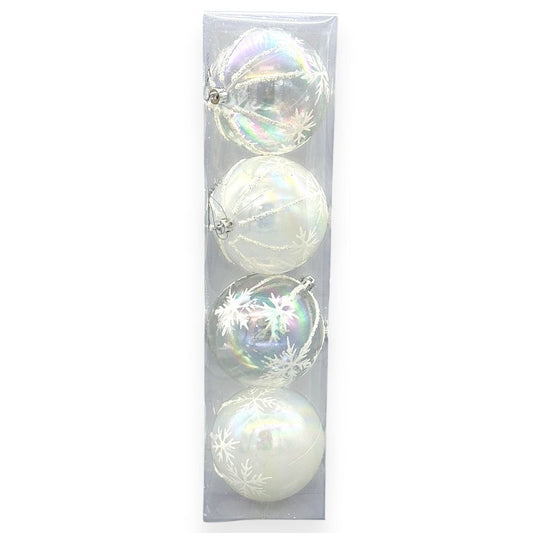 Iridescent Snowflake Ornament 4"