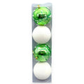 Green & White Ornament 4"