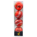 Red Glitter Ornament 4"