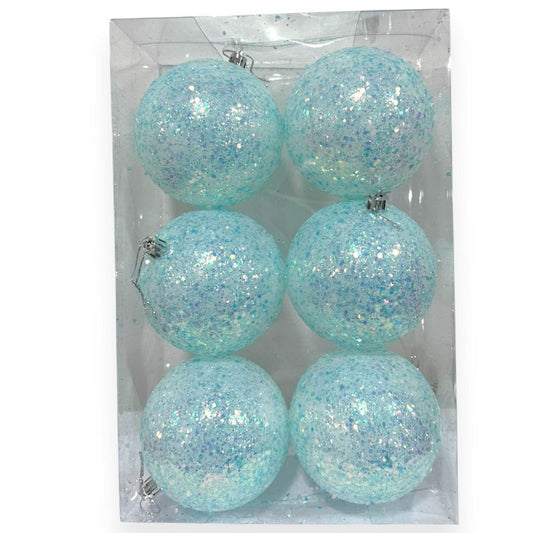 Iridescent Glitter Ornament 4"