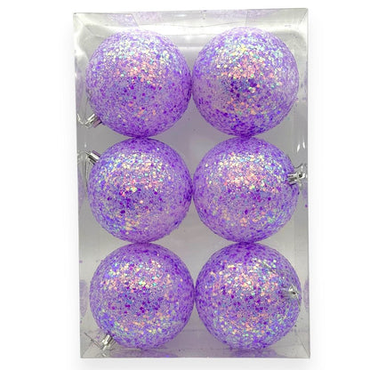 Iridescent Glitter Ornament 4"